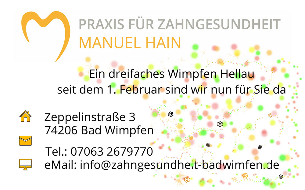 Zahnarztpraxis Manuel Hain in Bad Wimpfen